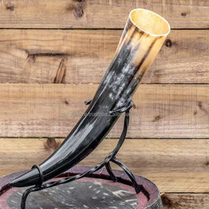 Taza de Cuerno Natural Estilo Animal Ecológica y de Bajo Costo con Soporte para Beber, Regalos, Decoración de Bar, Fiestas y Exhibición en el Hogar - Product Image 1