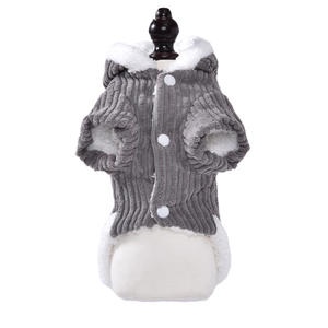 Autunno inverno di piccole dimensioni cappotto di velluto a coste <span class=keywords><strong>per</strong></span> cani ispessito di velluto coniglio <span class=keywords><strong>abbigliamento</strong></span> <span class=keywords><strong>per</strong></span> animali domestici Corgi cucciolo <span class=keywords><strong>abbigliamento</strong></span> all'ingrosso <span class=keywords><strong>per</strong></span> natale - Product Image 3