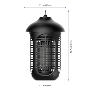 <span class=keywords><strong>Lampe</strong></span> <span class=keywords><strong>anti</strong></span>-insectes extérieure haute puissance, écologique, à forte électrocution 7000V pour une couverture de 600-800 m² - Product Image 1