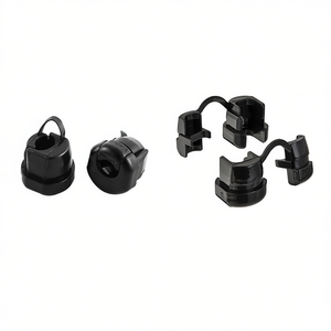7mm Cable Grommet Black <b>Clamp</b> For Wire Management Electrical Use - Product Image 3