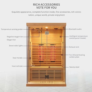 La pruche/pièce de sauna infrarouge lointain en <span class=keywords><strong>bois</strong></span> de cèdre <span class=keywords><strong>rouge</strong></span> adaptent la pice aux besoins du client abordable facultative - Product Image 4