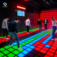 Dalles de sol interactives LED 30x30CM pour jeux de sol, éclairage de scène, danse et divertissement intérieur multifonctionnel