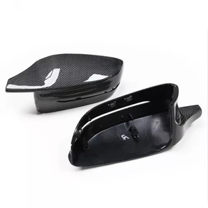 Coque de rétroviseur pour BMW Série 3 G20 G28, motif en fibre de carbone, matériau ABS, côté gauche, modification de voiture - Product Image 5