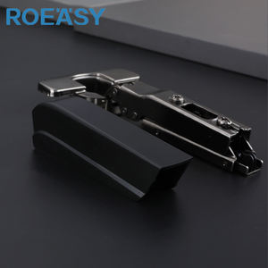 ROEASY Quincaillerie de <span class=keywords><strong>porte</strong></span> de <span class=keywords><strong>placard</strong></span> dissimulée sans aile Charnière hydraulique bidirectionnelle Couvercle en plastique Fermeture en douceur pour cuisine hôpital - Product Image 2