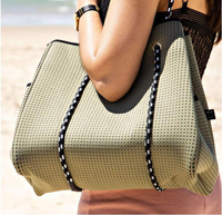 2021 Nieuwe Collectie Set Van 3 Neopreen Strand Tote Schoudertassen Met Stijlvolle Crossbody Purse En Polsbandje