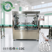 Machine de lavage de bouteilles linéaire 1000 à 3000 BPH avec rinçage multi-têtes par pulvérisation (4, 6, 8, 10, 12 têtes) pour bouteilles de jus
