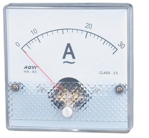 Aoyi HN-80 80*80 mét một pha di chuyển cuộn dây AC Bảng điều chỉnh Ampe kế tương tự Ampe kế hiện tại - Product Image 1