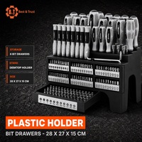 Ensemble de tournevis magnétiques de 100 pièces avec support en plastique, outils à main multi-embouts pour la réparation à domicile et en atelier