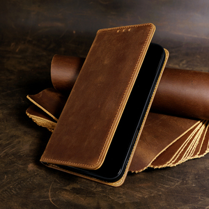 Étui à rabat en cuir véritable vintage, antichoc, avec fermeture magnétique, pour <span class=keywords><strong>Samsung</strong></span> Galaxy A56 A55 A54 A53 A35 A34 A16 A15 - Product Image 1