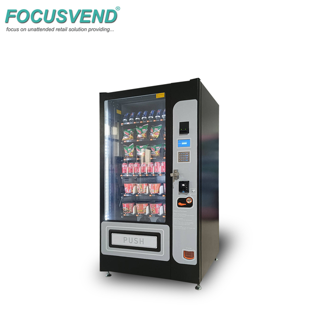 Multi-Shaped Automatic Refrigerated Coffee Vending Machine Accepts Coins and Banknotes for Schools and Hospitals
