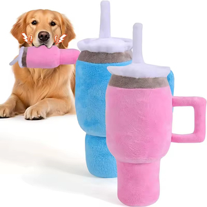 Juguete Interactivo para Limpiar los Dientes de Perros, Juguete de Peluche para Mascotas Pequeñas/Grandes en Forma de Botella de Agua con Efecto de Sonido para Cachorros y Razas Grandes - Product Image 1