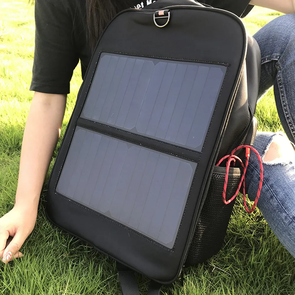 2023 Nieuwe Producten 14W Solar Reizen Wandeltas Zonne-Energie Rugzak Waterdichte Laptop Rugzak Zonne-Energie Rugzak Met Usb
