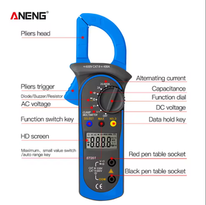 Multimètre numérique à pince ANENG ST201, testeur de résistance, testeur d'ohms, voltmètre, ampèremètre, testeur de transistors, IP55 0.1 - Product Image 5