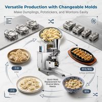 Ligne de production de raviolis commerciaux, équipement de transformation alimentaire pour usine alimentaire