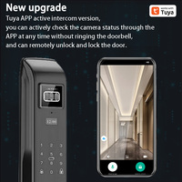 Serrure Intelligente WiFi Tuya Q32 avec Déverrouillage par Reconnaissance Faciale, Empreinte Digitale, Mot de Passe, Carte IC, Clé et Application, Compatible Portes en Aluminium/Acier/Bois, Stockage Cloud, Qualité Supérieure