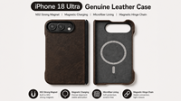 Étui en cuir Crazy Horse de qualité supérieure pour iPhone Duo, magnétique, personnalisé, antichoc, avec cadre avant transparent HD, vente en gros