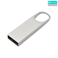 Logo Kustom Promo Terbatas Flashdisk Metal 2.0 3.0 1GB-128GB USB Flash Drive Pendrive USB Memory Stick dengan Lubang Kunci Pen Drive Hadiah Promosi