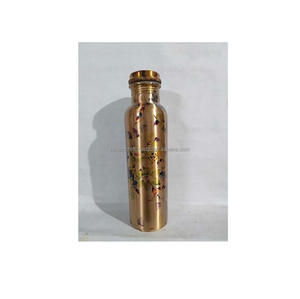PURE COPPER ETHNIC PRINTED 1 LITRE ETHNIC PRINTED COPPER <b>BOTTLE</b> - Product Image 1
