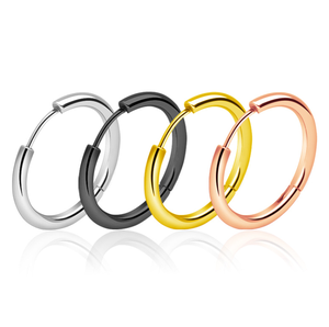 Boucles <span class=keywords><strong>d</strong></span>'oreilles créoles petit cercle rond doré boucles <span class=keywords><strong>d</strong></span>'oreilles simples pour fille - Product Image 1