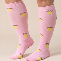 Chaussettes de compression personnalisées avec logo, grande taille, longueur mollet, pour le sport, soutien des mollets, pour hommes et femmes, course à pied, gym, fitness, entraînement