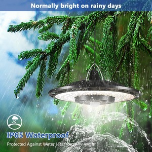 Luces Solares para Interiores y Exteriores, 5 Modos, Sensor de Movimiento, Lámpara Solar para Cobertizo con Control Remoto, IP65 Impermeable, para Granero, Gazebo, Patio, Garaje - Product Image 6