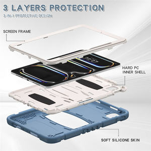 Custodia in Silicone Resistente per <span class=keywords><strong>iPad</strong></span> Pro <span class=keywords><strong>11</strong></span> 2024, <span class=keywords><strong>Cover</strong></span> Robusta Antiurto per Tablet - Product Image 6