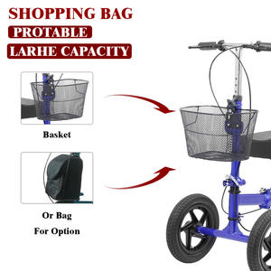 Scooter à quatre <span class=keywords><strong>roues</strong></span> <span class=keywords><strong>tout</strong></span>-<span class=keywords><strong>terrain</strong></span> pour personnes handicapées, marcheur à genoux pour personnes âgées, aide à la marche, rééducation pour adultes, fournitures de thérapie - Product Image 5