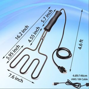 Than điện khởi động 800W cao cấp BBQ nướng lò than than nhẹ hơn đốt cháy bánh thép không gỉ - Product Image 3