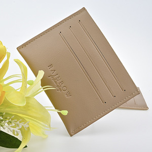 Cartera con múltiples ranuras para tarjetas para mujer, diseño minimalista beige, uso diario - Product Image 2