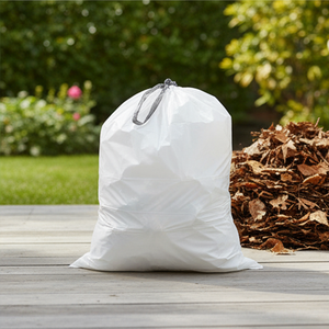 High Strength PE Recycled Material Garbage Bag Disposable Tall Kitchen Drawstring Trash Bags Basics for Household Use - Product Image 6