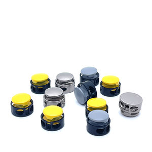 卸売りシルバー耐久性のあるカスタムサイズの衣服金属両面スナップ2つの穴トグルカルプコードロックストッパー - Product Image 3