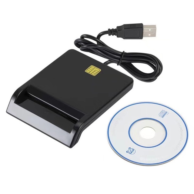 Top Selling USB 2.0 Smart Card Reader Iso7816 Sim Id External Installation for CAC Card Reader Applications