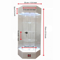 Comptoir de Présentation de Parfum Moderne en Acrylique Poli sur Pied pour Commerce de Détail, avec Personnalisation et Serrure