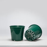 Pots de pépinière en PP noir pour plantes de jardin, petits pots écologiques et durables de 1 gallon