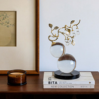Ornements décoratifs abstraits en forme de gourde en cristal K9, style luxe léger, moderne et créatif, artisanat pour maison modèle