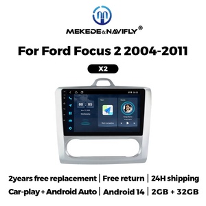 Navifly 2DIN radio <span class=keywords><strong>de</strong></span> coche pantalla multimedia REPRODUCTOR <span class=keywords><strong>DE</strong></span> DVD <span class=keywords><strong>de</strong></span> coche para <span class=keywords><strong>Ford</strong></span> Focus 2 2004-2011auto Android compatible con cámara WiFi FM BT - Product Image 2