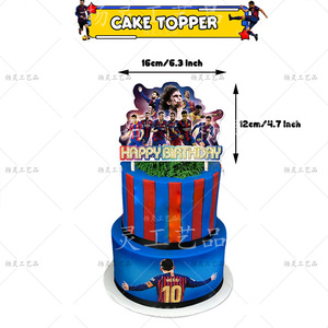 Bán Buôn Barcelona Sinh Nhật Đảng Trang Trí FC Barcelonaes Fan Hâm Mộ Đội Bóng Đá Bunting Bánh Toppers 12Inch Bóng Bay Quà Tặng - Product Image 3