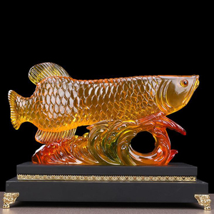 Hadiah Kerajinan Dekorasi Ruang Tamu Kantor Rumah, Patung Ikan Keberuntungan Feng Shui Keberuntungan, Hadiah Terbaik untuk Ruang Tamu Kantor Rumah - Product Image 3