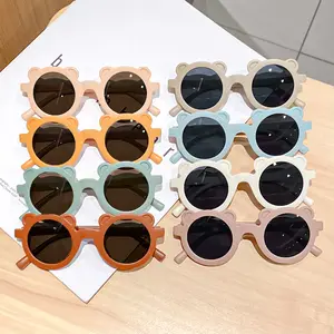 Lunettes de soleil pour enfants, à la mode, modèle Morandi bear, protection UV, lumière arc-en-ciel, pour bébés