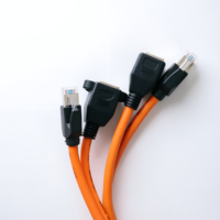 Câble d'extension RJ45 industriel KRONZ, haute flexibilité, Cat7 Cat8, femelle vers mâle, verrouillage par vis, blindé, câble réseau Ethernet 10 Gbps