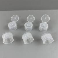 Lisse 28/410 PP Jaune En Plastique Flip Top Cap Coloré En Plastique Flip Top Vis Couvercle pour Bouteilles Cosmétiques Bouchons Fermetures