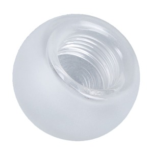 G9 Chủ Đề Phun Cát Frosted Borosilicate <span class=keywords><strong>Glass</strong></span> Dome Bìa Nửa Vòng Chụp Đèn Với Vít Nội Bộ Để Chiếu Sáng - Product Image 5