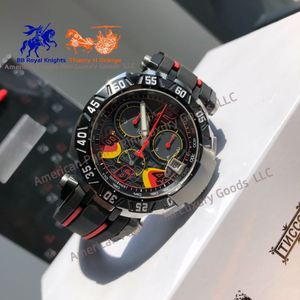 นาฬิกาควอทซ์ผู้ชายคุณภาพระดับ 5A ดีไซน์เท่ห์ พร้อมหน้าปัดเสริม 3 หน้าปัด หลายสี และสายกันน้ำ พร้อมปฏิทิน - Product Image 5