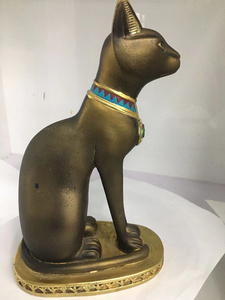 Vente chaude Égyptien <span class=keywords><strong>Chat</strong></span> Ornements Maison Salon -- Résine Artisanat Égyptien <span class=keywords><strong>Chat</strong></span> Déesse Résine <span class=keywords><strong>Statue</strong></span> - Product Image 4