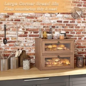 Hộp bánh mì cho nhà bếp Countertop thớt và thép không gỉ bánh mì dao hoàn toàn có thể điều chỉnh kệ - Product Image 2