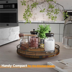 Support de rangement moderne pour serviettes de cuisine en acier inoxydable, sur pied, avec étagère rotative, pour l'exportation - Product Image 2