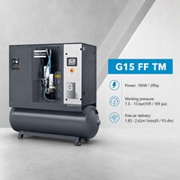 Compresseur d'air à vis intégré Atlas Copco ALL in ONE G15 Atlas Copco 15KW avec onduleur pour découpe laser portable 4500psi