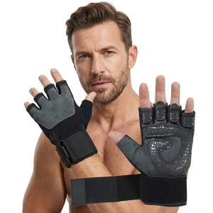 Gants de fitness unisexes en cuir demi-doigts antidérapants Saar Industries, nouvelle collection, pour la gym et la maison, sur mesure, haute résistance - Product Image 1