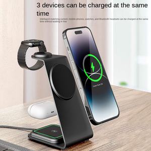 2025 नए उत्पाद 3-इन-1 चुंबकीय वायरलेस चार्जिंग स्टेशन यात्रा डॉक के लिए यात्रा डॉक 17 16 15 14 13 12 12 - Product Image 3