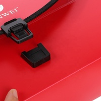 Dossier de rangement en plastique A4 avec poignée, 24 pochettes, ignifuge, pour documents, vente en gros
